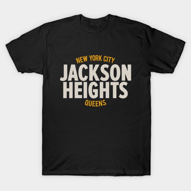 Jackson Heights Queens Logo - A Ode to Community in New York T-Shirt by Boogosh